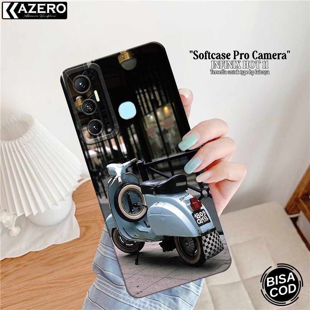 Casing INFINIX HOT 11 Fashion Case Vespa Case Hp INFINIX HOT 11 Silikon Pro Camera Kesing INFINIX HO