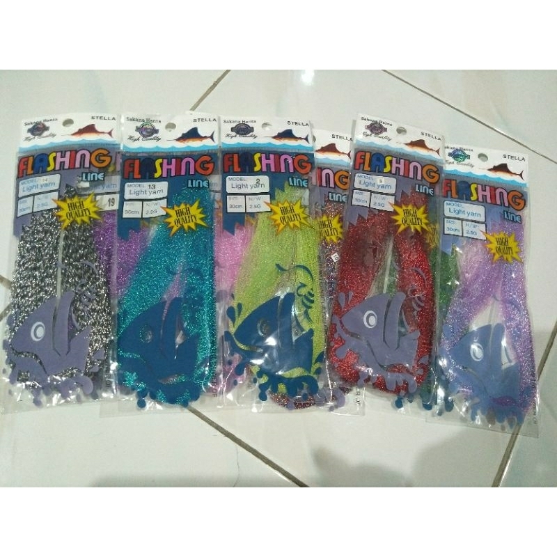 BENANG KILAT PANCING/BULU MUTIARA STELLA FLASHING LINE