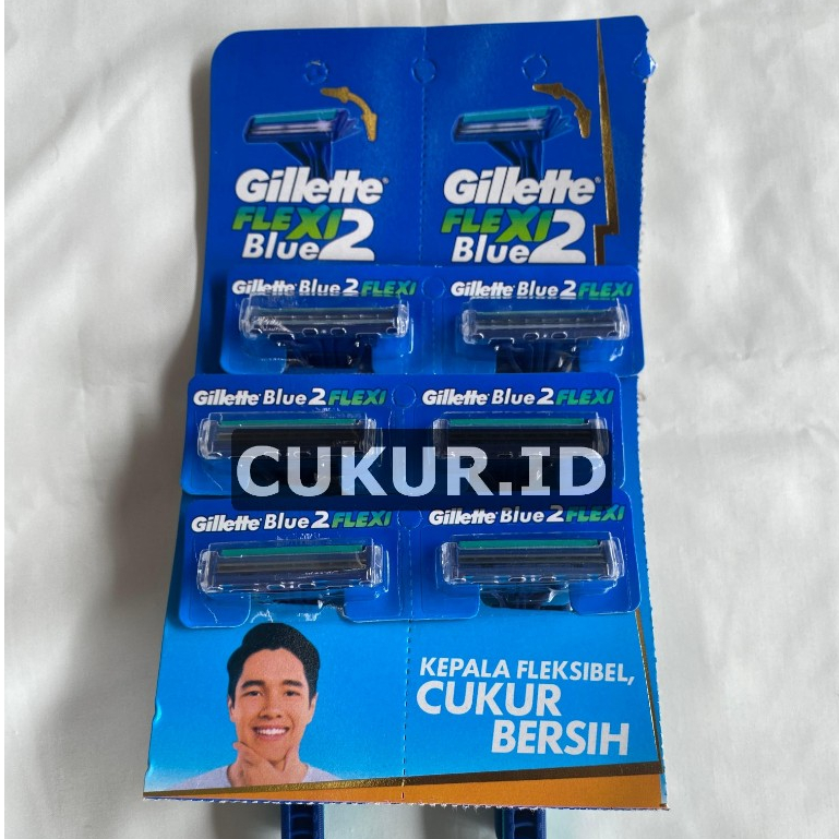 Silet cukur kumis dan jenggot | 2 mata pisau (tanpa refil) Kepala Goyang