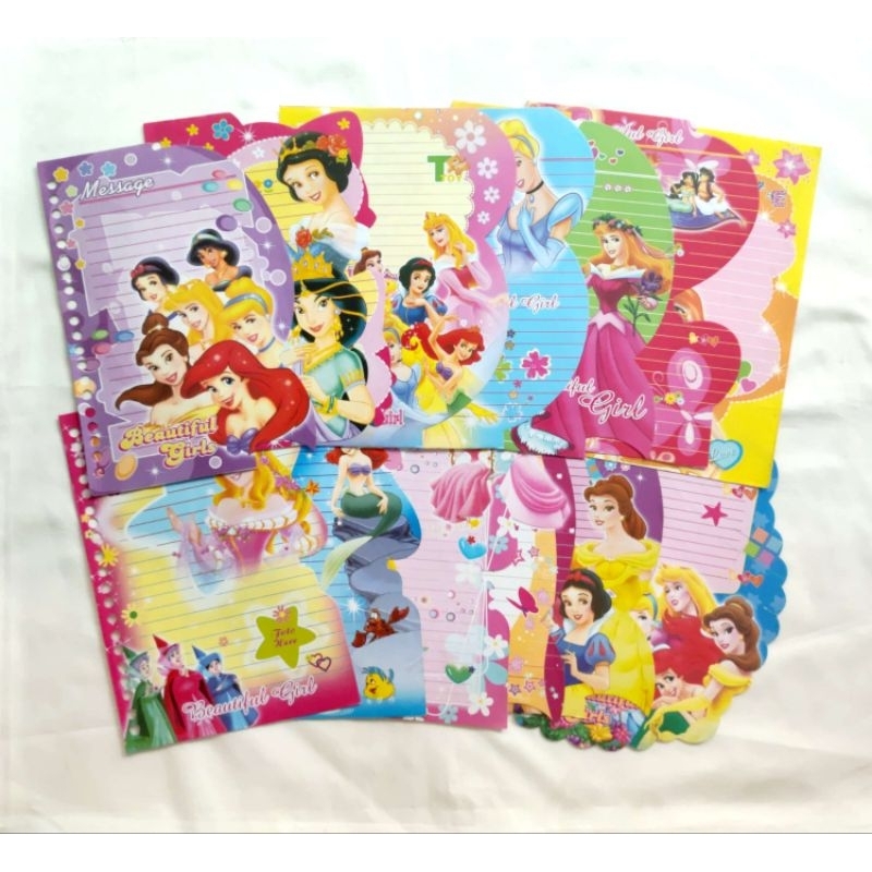 (HARGA PER LEMBAR) Kertas Binder Non Harvest Princess / Kertas File Non Harvest - Mix Princess Serie
