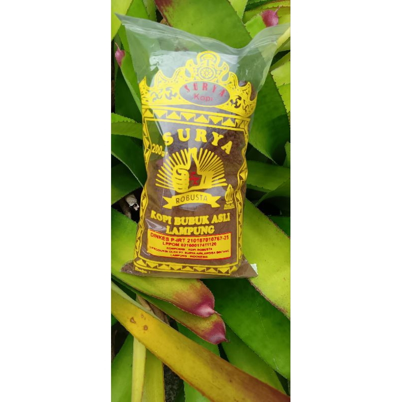 

KOPI BUBUK ROBUSTA ASLI LAMPUNG 200GR OLEHOLEH KHAS LAMPUNG ENAK BIKIN NAGIH!!!