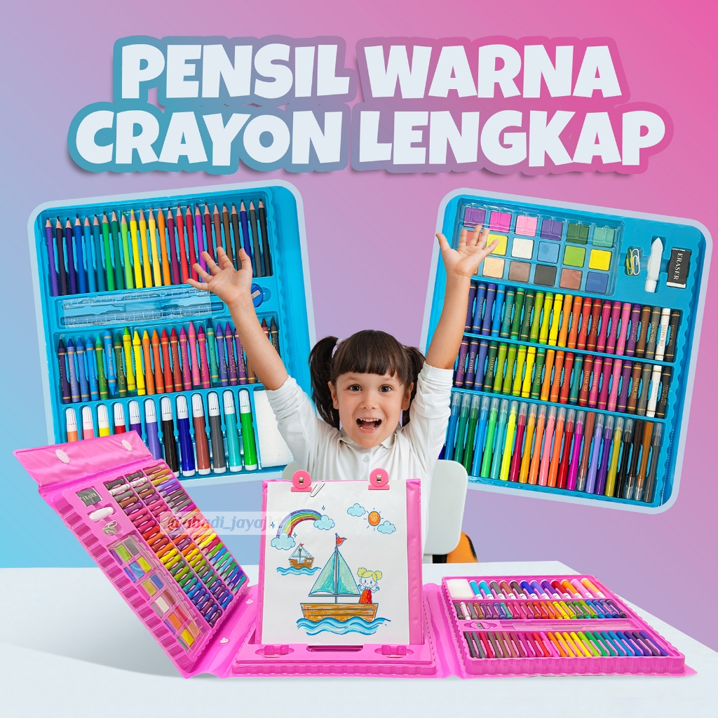 

*AJ CRAYON 208 / Crayon Pensil Warna Art Set Pensil Warna Crayon