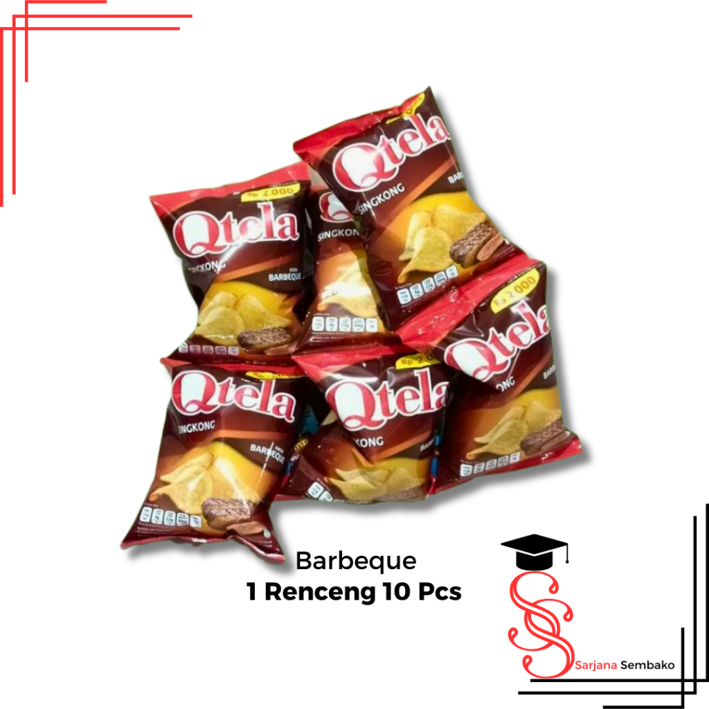 

Qtela Keripik Singkong Barbeque - 1 Renceng 10 Pcs