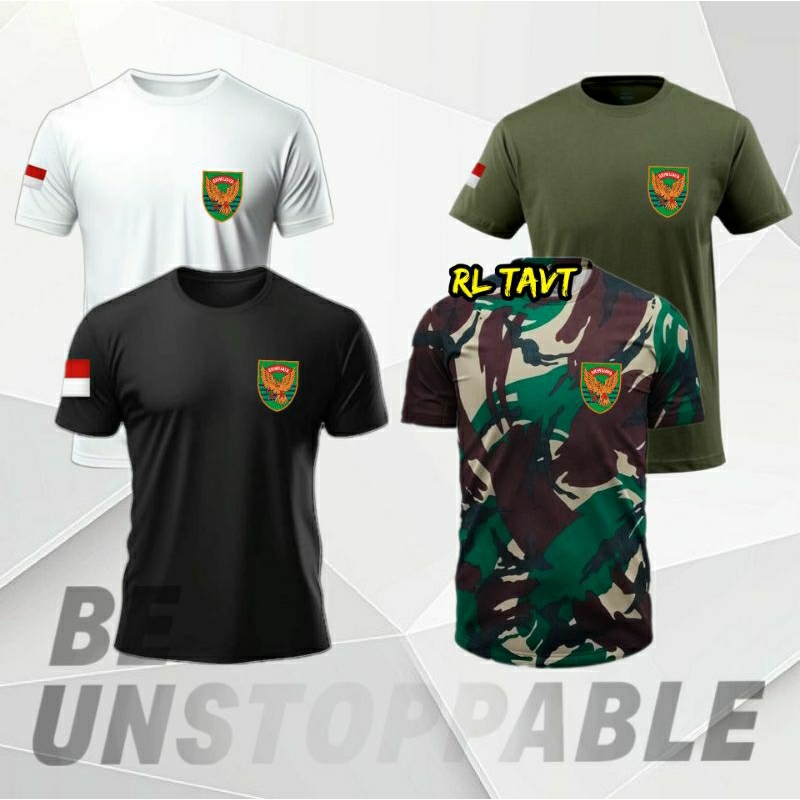 Kaos Kodam II Sriwijaya 4 Warna