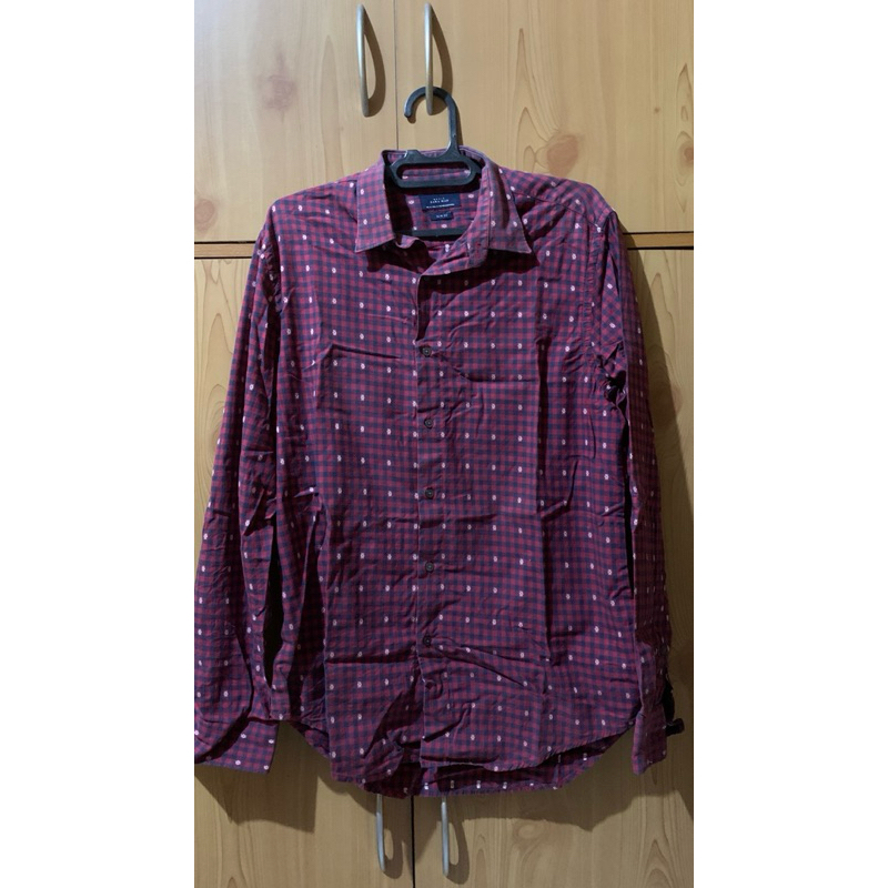 Second Kemeja Pria (Maroon) Zara Man