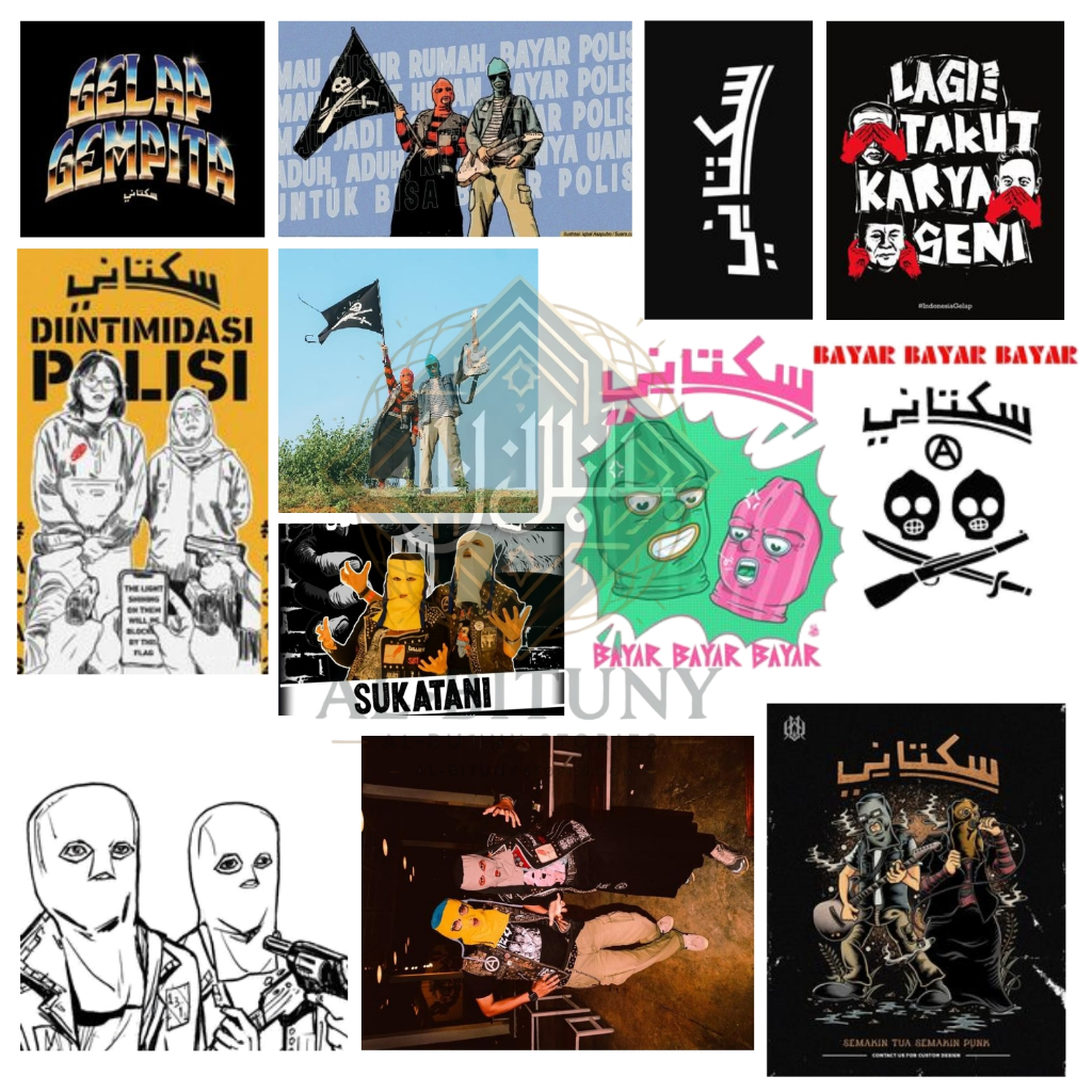 

Stiker Pack Band Local SUKATANI Eastetic Ukuran 6-9 cm