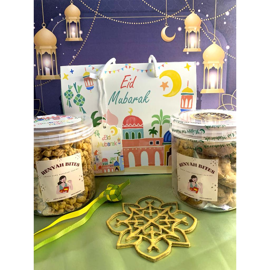 

Hampers Renyah Bites Eid - Paket 3 Kacang Telur dan Cookies Cokelat (Wisman)
