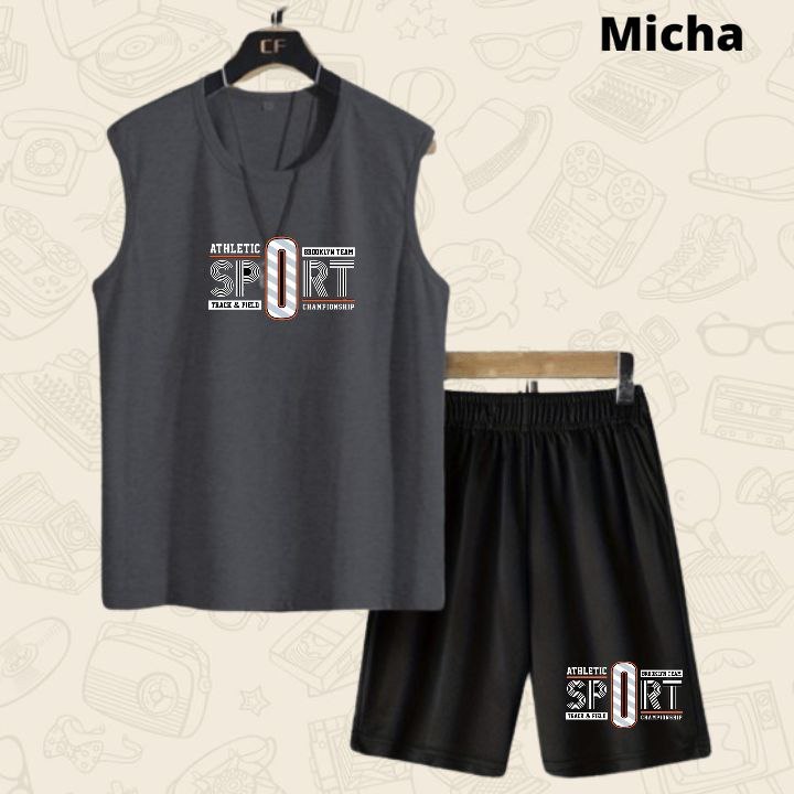 SET PRIA SINGLET / SINGLET DISTRO PRIA / CELANA PENDEK PRIA / PAKAIAN PRIA SINGLET DAN CELANA