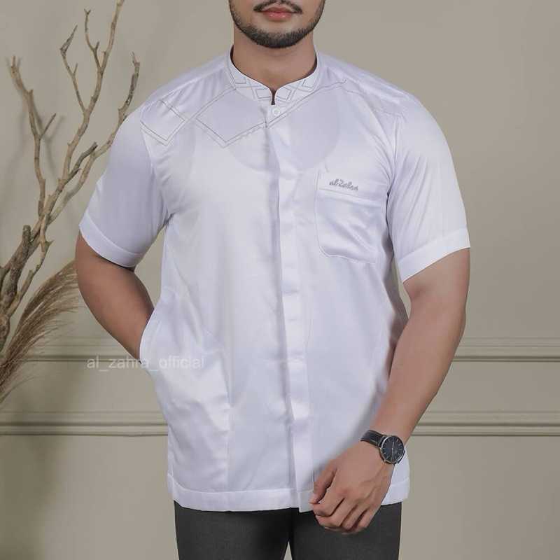 koko al zahra uk XL warna putih