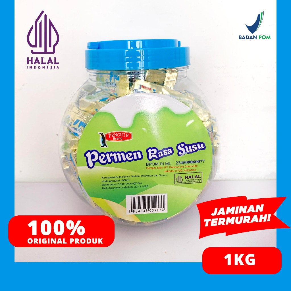 

PERMEN LUNAK TOFFEE CANDY RASA COKLAT / SUSU CHEN LIANG JI 1KG