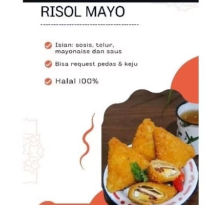 

RISOL MAYO BENTUK SEGITIGA / LONJONG ISI SOSIS,TELUR,MAYONAISE,SAUS