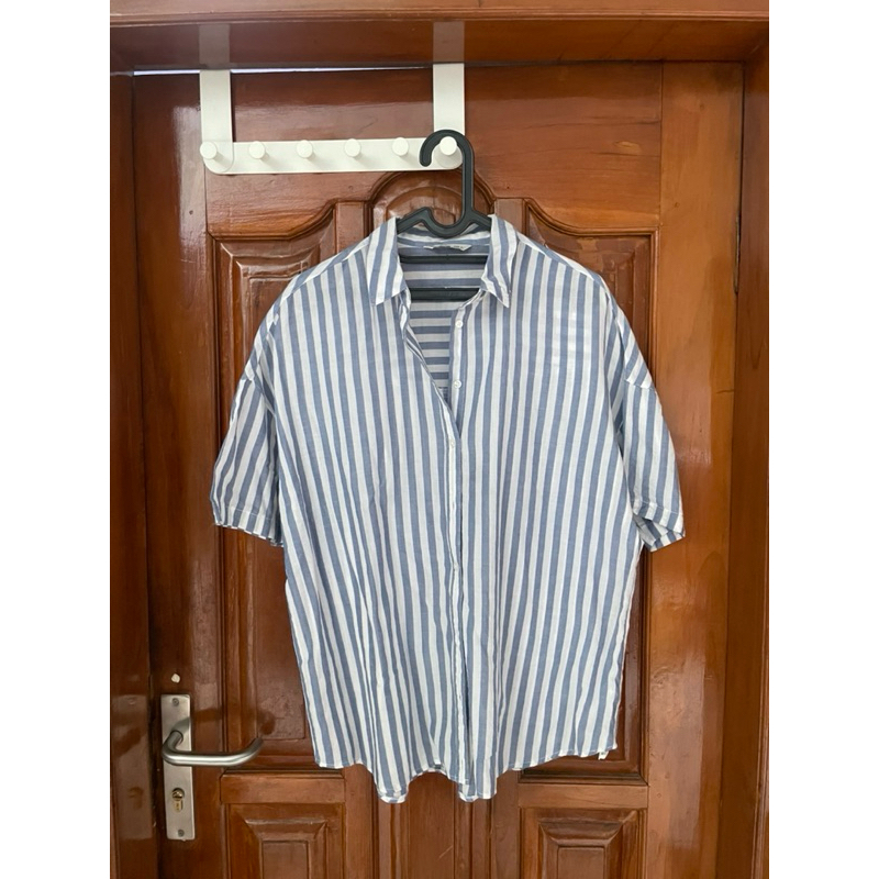 Stradivarius Oversized Striped Shirt