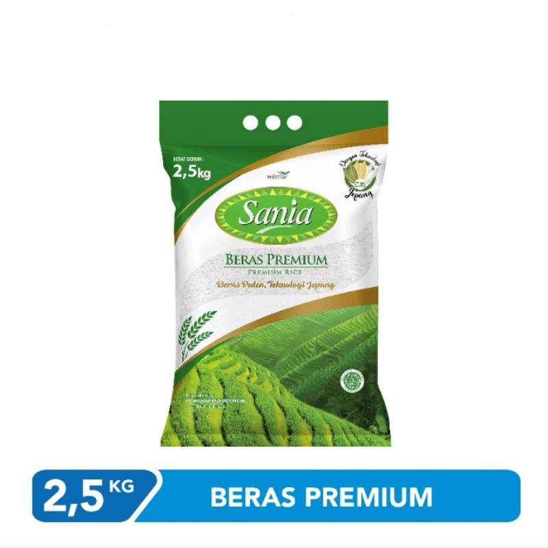 

Sania Beras Putih 2.5 Kg - Sania beras premium