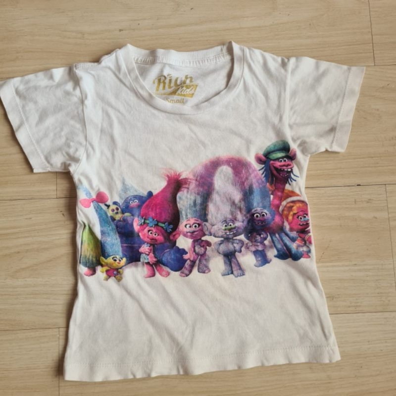 Preloved Kaos Anak Perempuan Trolls 3-4 Tahun