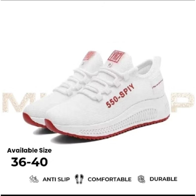 sepatu sneakers wanita kasual trendy YR7 SPIY 550 SW01