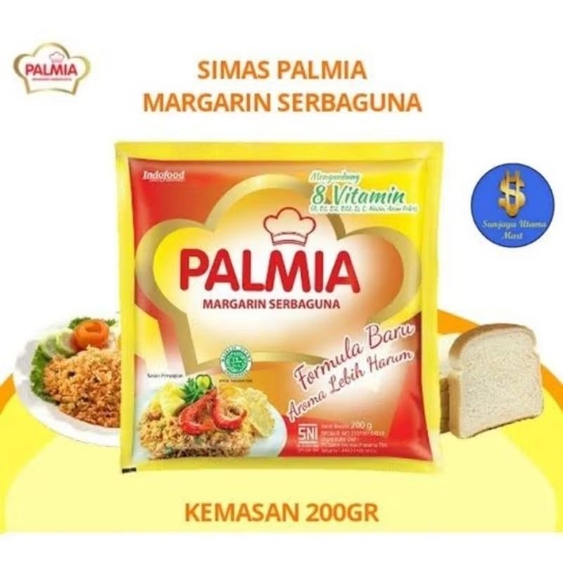 

palmia margarine isi 5 pcs 200 gram