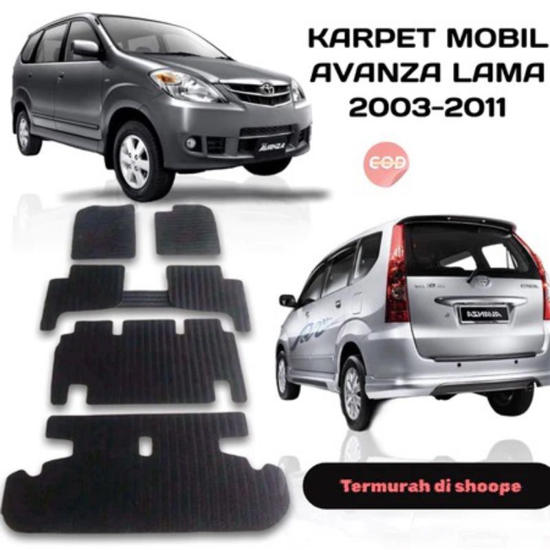 karpet mobil Avanza 2004 2011 fullset alas kaki matras karet mobil Avanza 2007 2008 2009 2010 2011 k