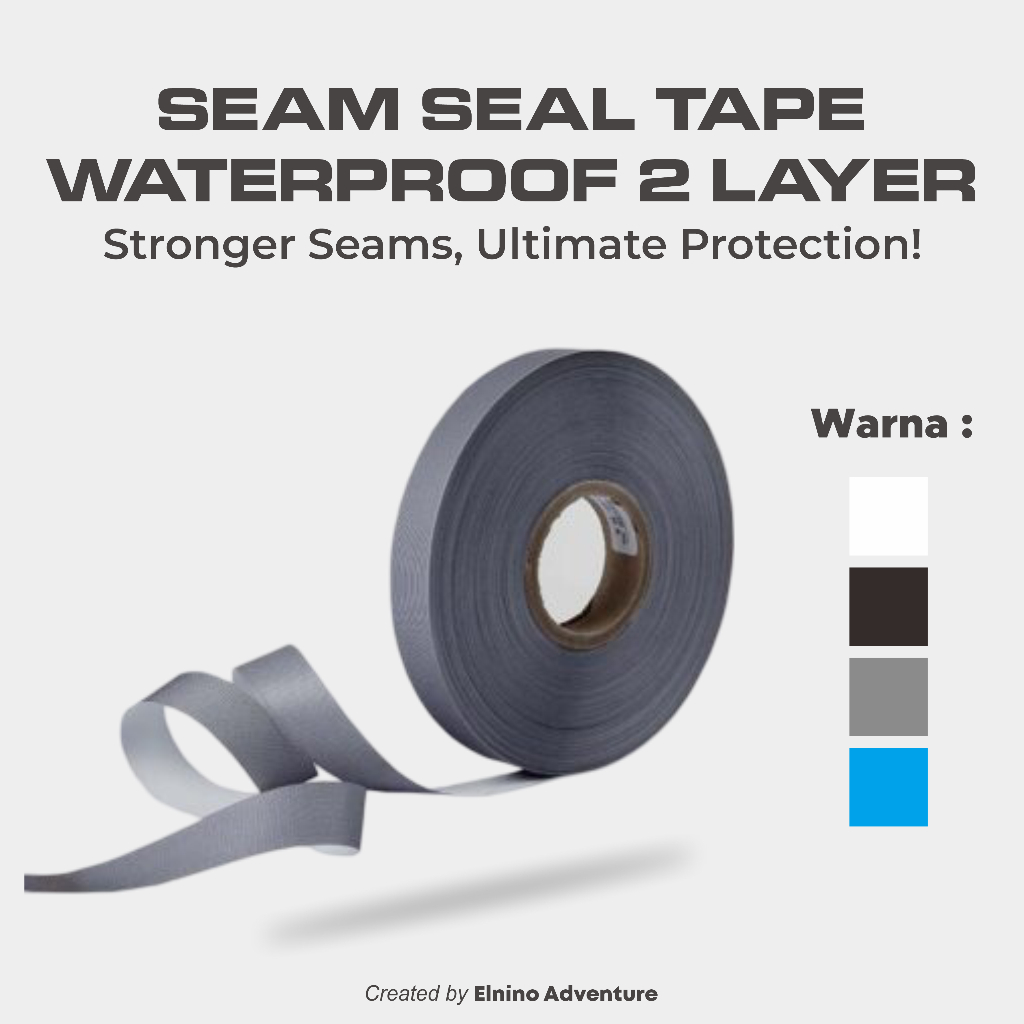 

Seam Seal Tape Waterproof 2 Layer Rol Kecil Transparan