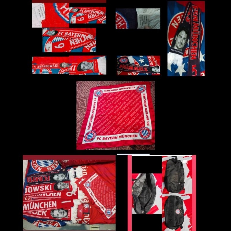 Syal Lewandowski Original/Syal Hummel/Syal Neuer Bayern Munchen/Syal Pemain Bayern Munchen Original/
