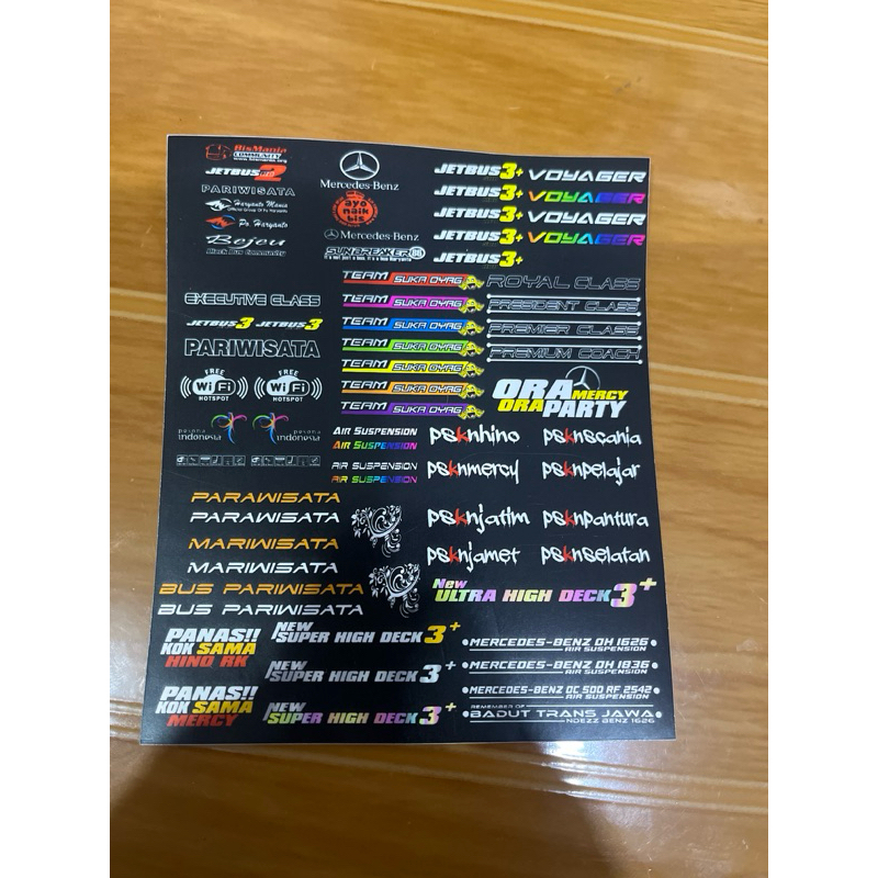

stiker modif bus miniatur