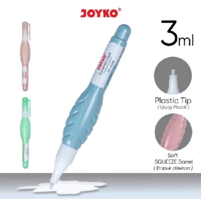 

( 1 Pcs )Correction Fluid Cairan Koreksi Penghapus Cair Joyko CF-P236