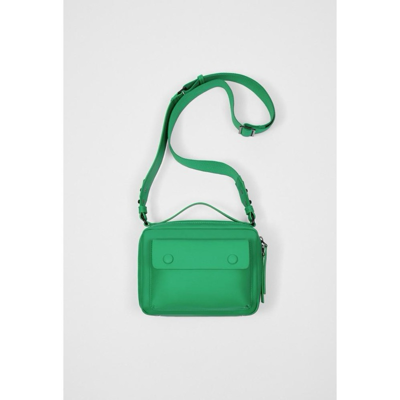 Tas Pria Zara Rubberised Man Bag Original Tas Selempang Contrasting Crossbody