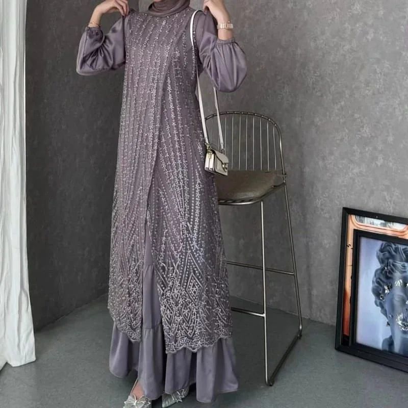 Gamis Remaja Import Gsmis Modern Ganis Cewek Cantik Bj Muslim Games Jumbo Mewah Gams Premium Termura