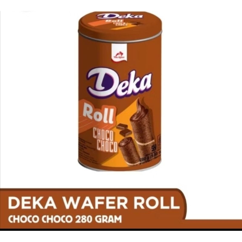 

deka wafer roll choco tin 280 gr