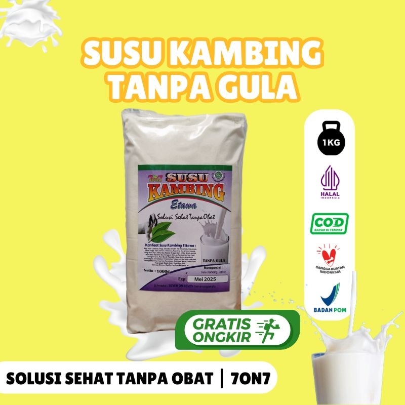 

Susu Kambing 7on7 Varian Tanpa Gula - 1 KG Seven On Seven