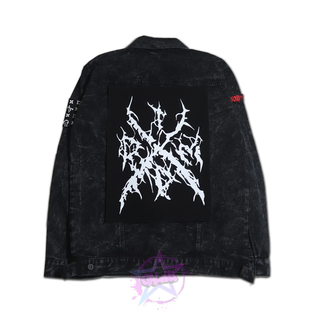 Patch IDDM patch musik patch besar tema band metal aksesoris patch punk tempelan jahit patch punggun