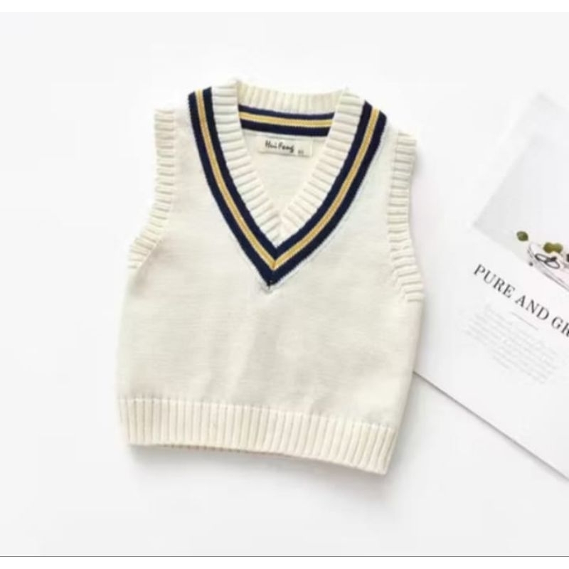 Rompi rajut anak laki-laki/perempuan 2-12 tahun