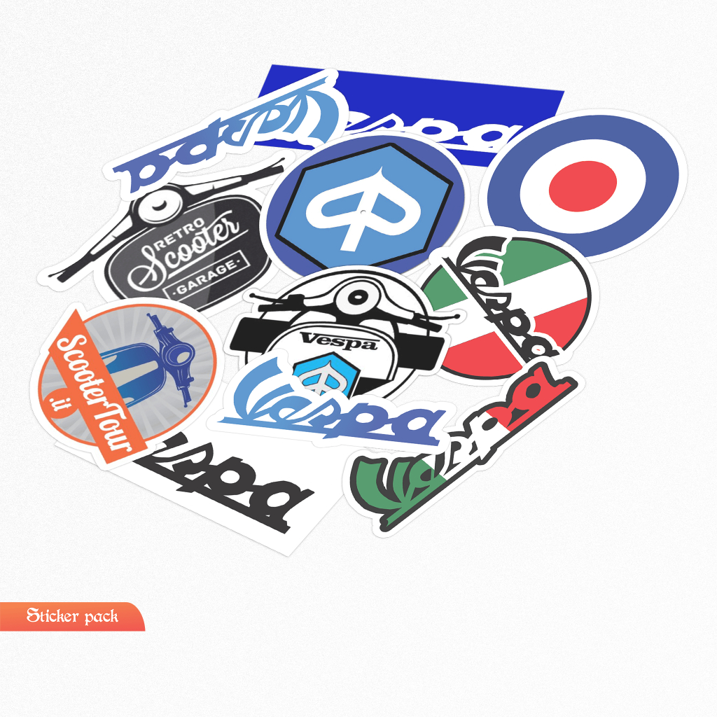 Stiker Logo Vespa STIKER PACK