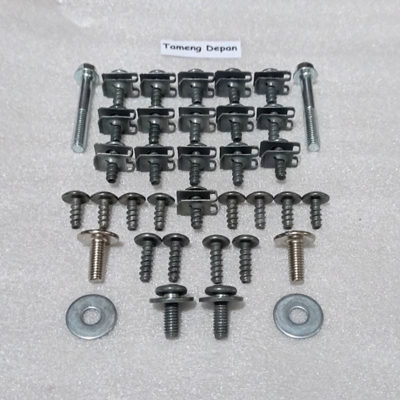 Baut Full Set Cover Bodi Body Tameng Depan Yamaha Fino 115 PGM-FI