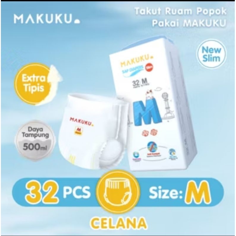 POPO  MAKUKU M32/MAKUKU SAP DIAPERS SLIM/PAMPERS