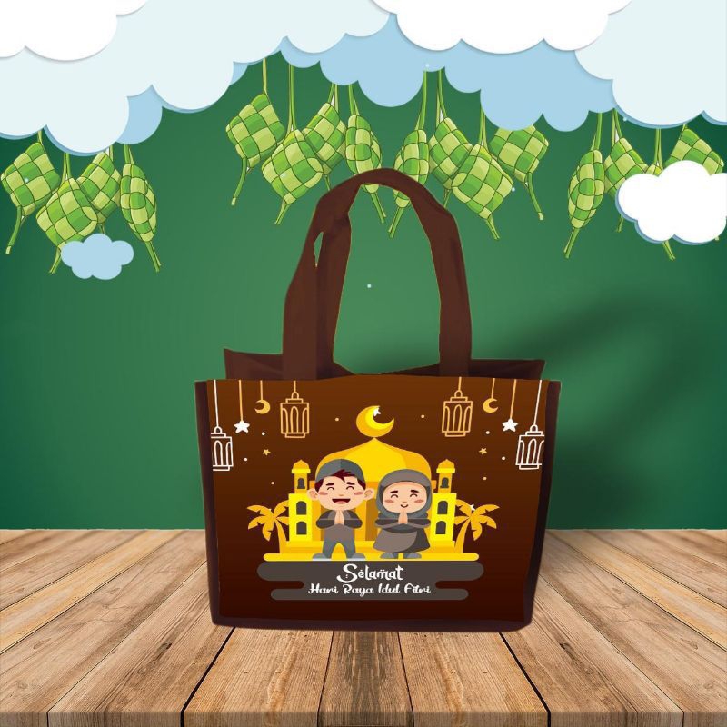 

(ISI 30PCS) TAS PARSEL LEBARAN IDUL FITRI COKLAT TERLARIS READY STOK