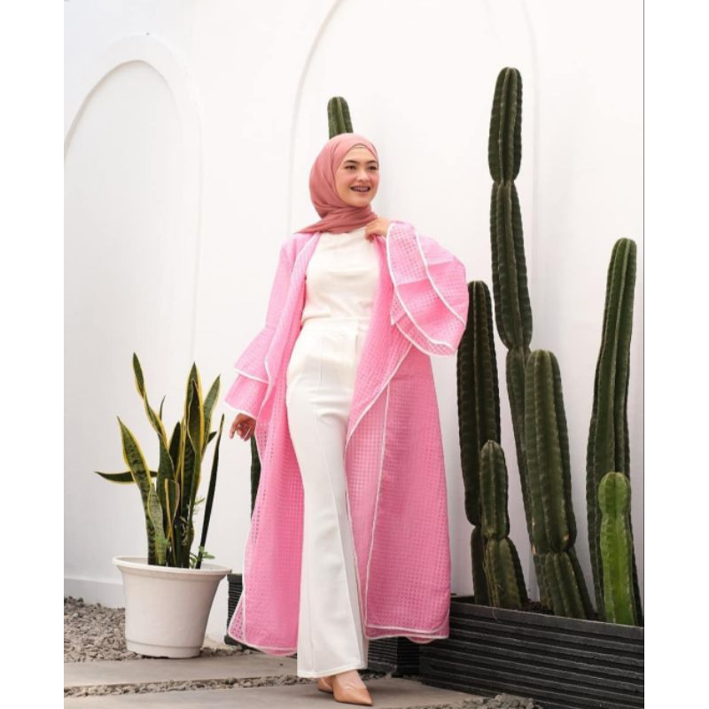 Special Price long outer organza motif