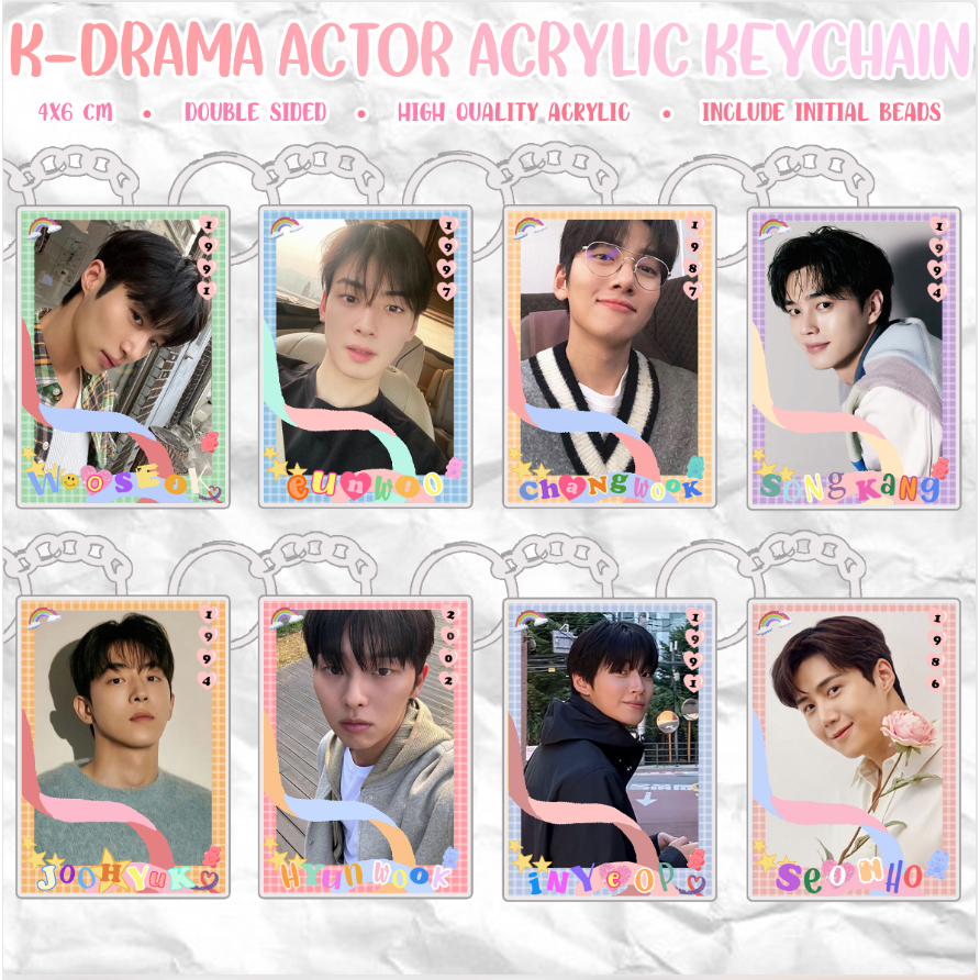 [READY] K-Drama Actor Acrylic Keychain Candy Keyring / Gantungan Kunci Akrilik Aktor Drama Korea Gan