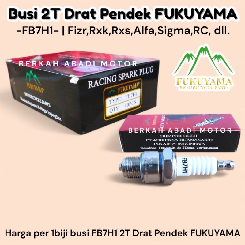 Busi 2T drat Pendek FiZR RX King RXs FUKUYAMA | Busi 2Tak RxK Spesial RC Bravo Tornado Force1
