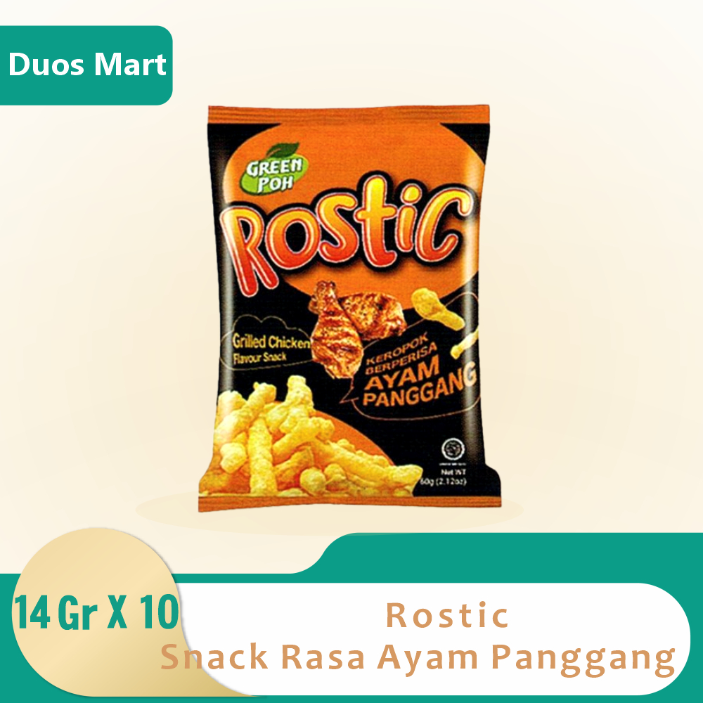 

Rostic Makanan Ringan Rasa Ayam Panggang 14gr Renceng (10pcs)