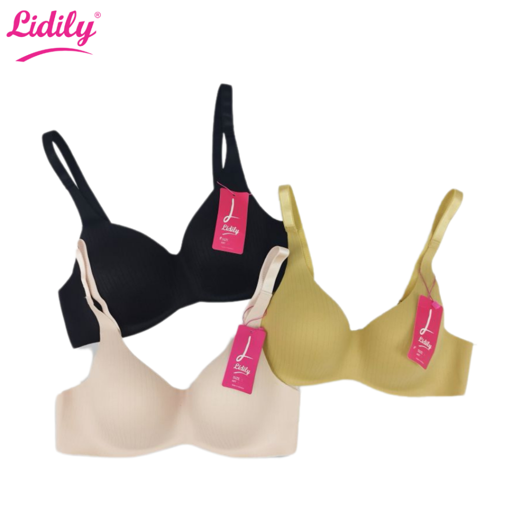 Lidily - Push Up Bra Cutting | BH Seamless Busa Tebal Tanpa Kawat | Underwear Korean Girl JJ9309 / Y