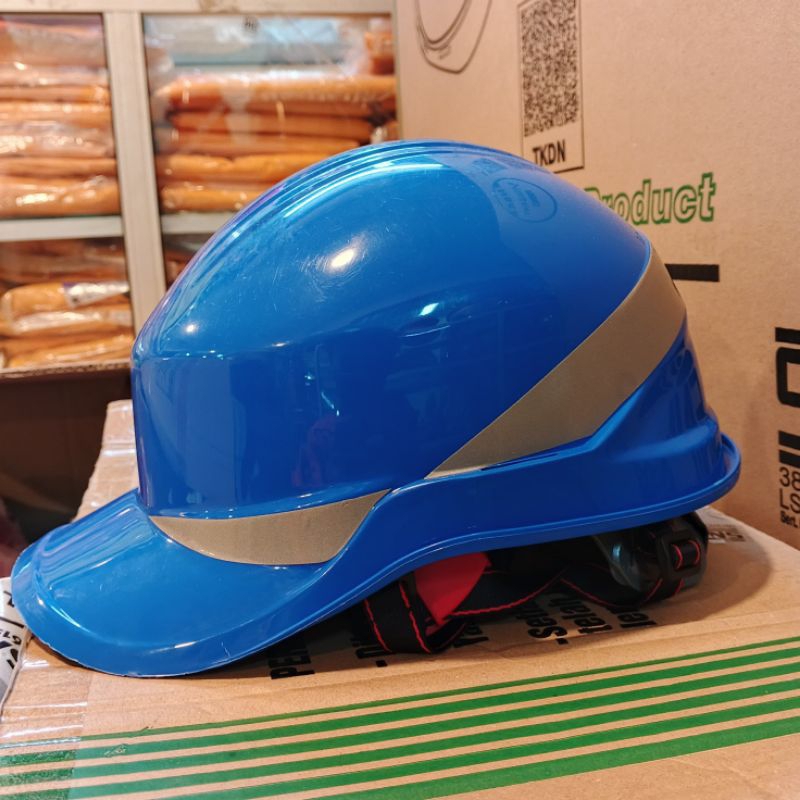 Helm Safety MSA Baseball Lokal Fastrack / Safety Helmet MSA - Biru