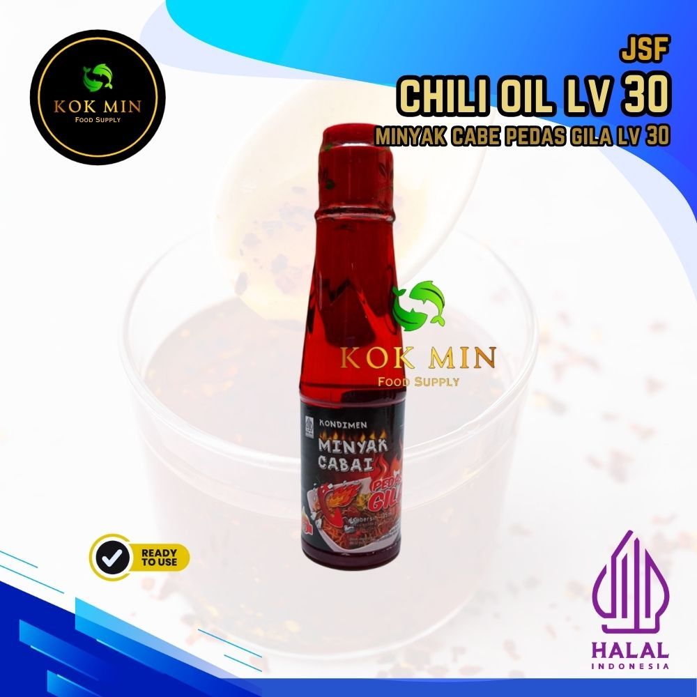 

JSF Minyak Cabe Pedas Gila / Chili Oil Lvl 30 - 135 ml