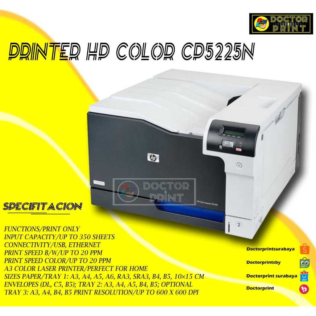 Printer HP Color Laserjet CP5225N A3