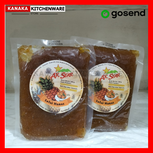 

SELAI NANAS SERAT AK STAR 500GR / SELAI NASTAR NANAS / SELAI KUE KERING / BAHAN MAKANAN / SELAIKASAR