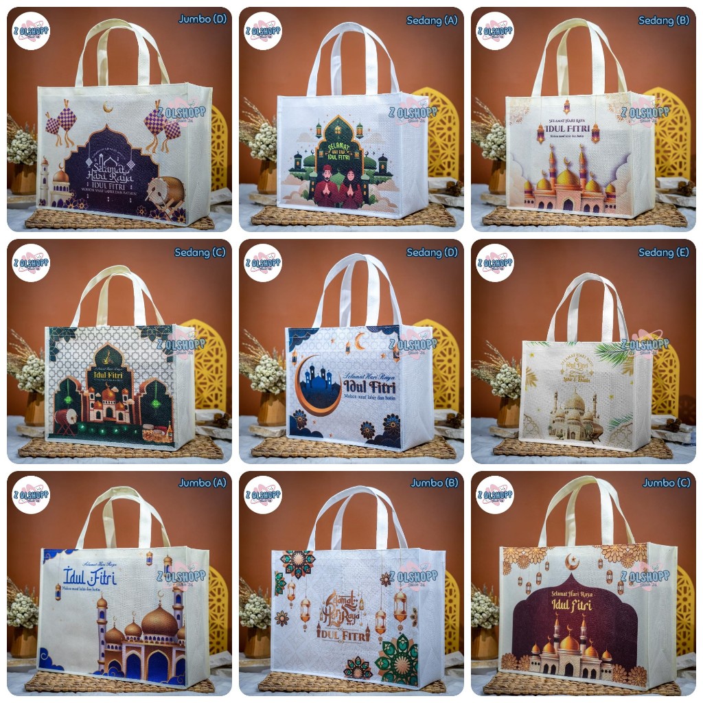 Tas Parcel Lebaran Idul Fitri BAHAN TEBAL SEDANG/JUMBO