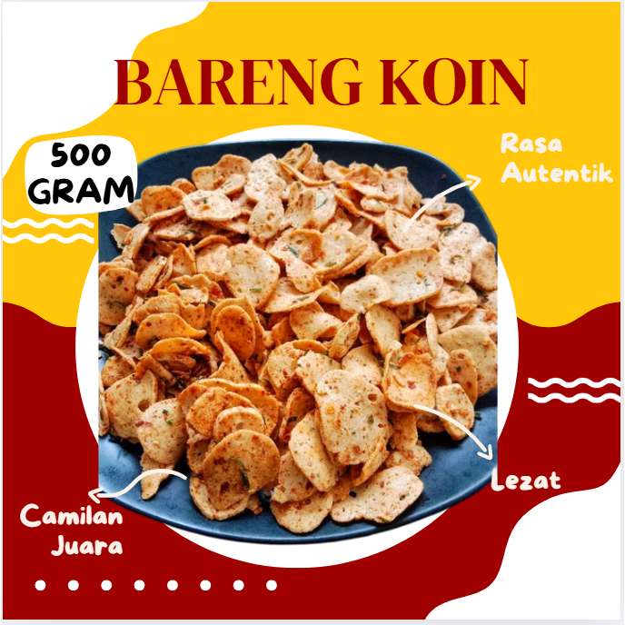 

KERIPIK BASRENG KOIN BUMBU ORIGINAL PEDAS DAN XTRA DAUN JERUK 500GR