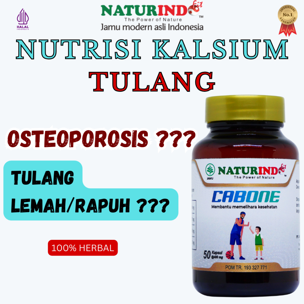 Nutrisi Kalsium Tulang Osteoporosis Cabone Naturindo