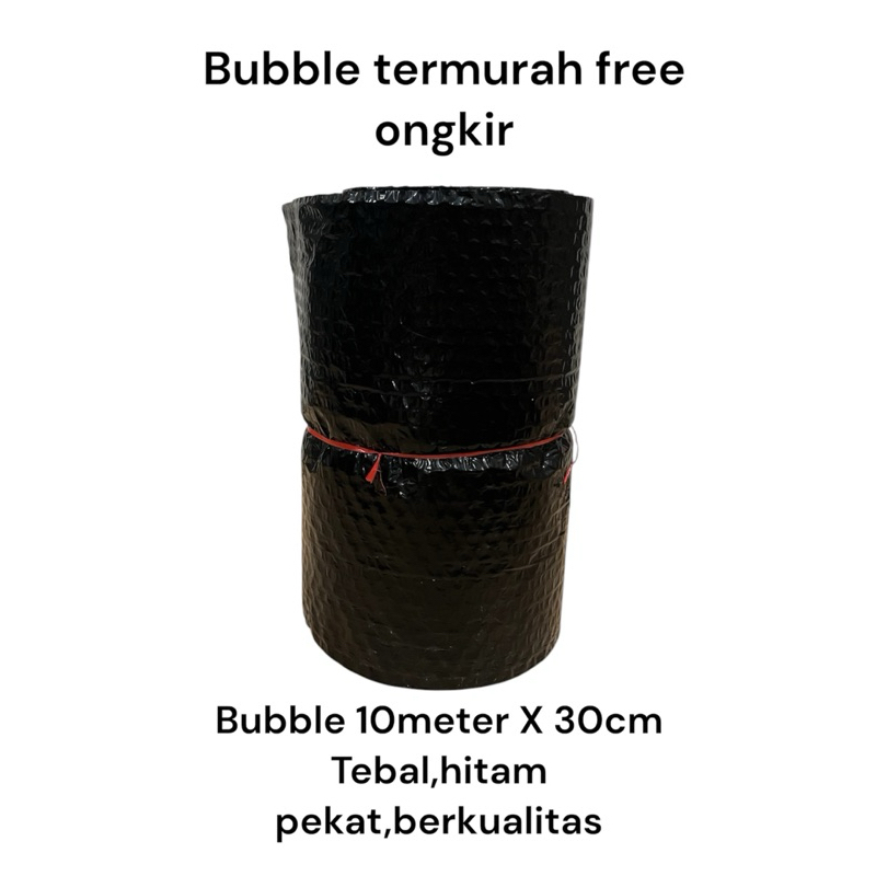 

Bubble Warp hitam Tebal 10mtr x 30cm untuk packing barang