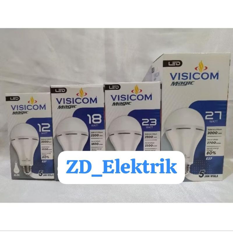 Lampu LED EMERGENCY VISICOM/led megicvisicom 12w.18w.23w.27w/lampu ajaib