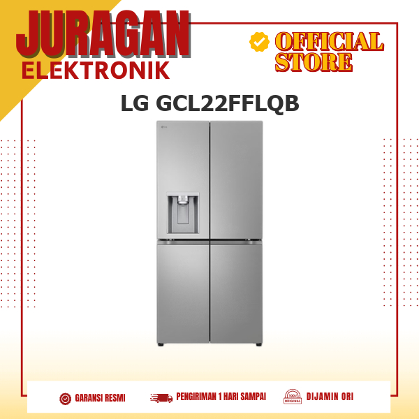 LG GCL22FFLQB Kulkas 4 Pintu Multi Door French Door Side by Side//GCL22FFLQB/FFLQB/DispenserUVNano